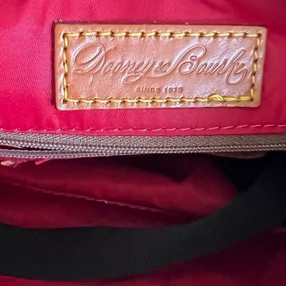 New Unused Dooney & Bourke Seville Plum Nylon Hobo Purse - Picture 8 of 8